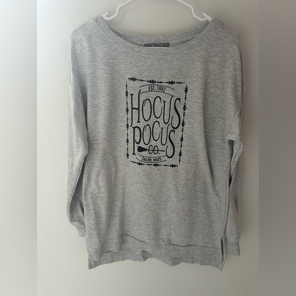 Marled Light Gray Hocus Pocus Sweatshirt